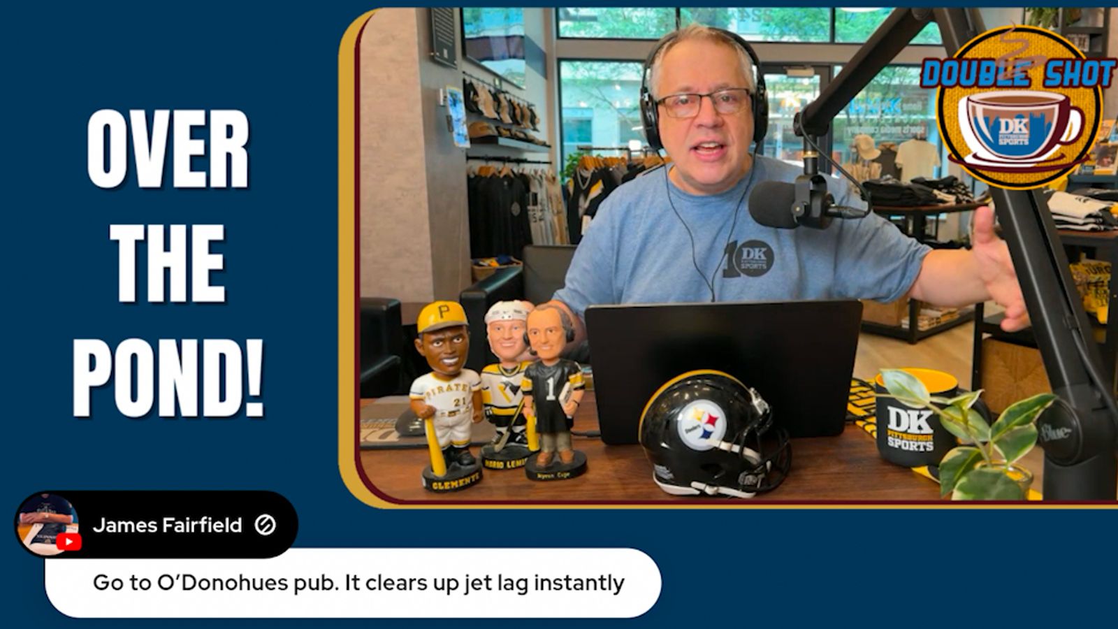 DK’s Double Shot of Steelers: Over the pond! taken in Downtown (Videos)